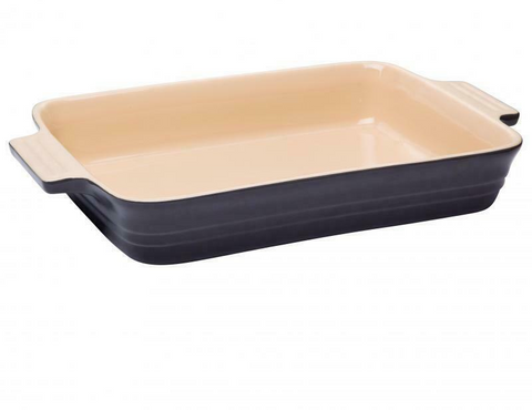 BAKING DISH - EXTRA LARGE RECTANGULAR CAVIAR 34x24x7CM - STONEWARE -  CHASSEUR