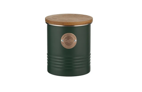 CANISTER - COFFEE -  1 LITRE - GREEN - TYPHOON LIVING