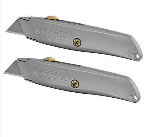 STANLEY KNIFE - GENUINE - 3 BLADES INC in each - MADE IN USA - 2 PACK