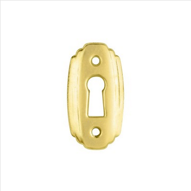 ESCUTCHEONS - KEY ESCUTCHEONS - BRASS PLATED - 2 PACK
