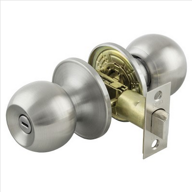 DOOR KNOB  SET - BRUSHED NICKLE - PRIVACY -  ROMAK