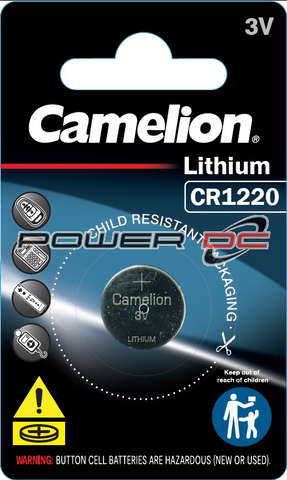 CR1220 - LITHIUM BATTERY  - CAMELION