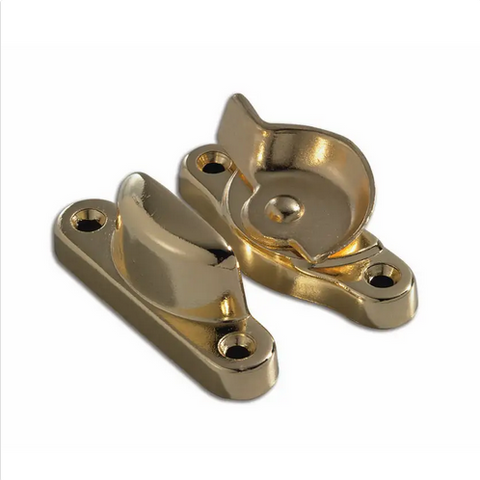 SASH FASTENER  - WINDOW - BRASS PLATED - LOCKWOOD ASSA ABLOY