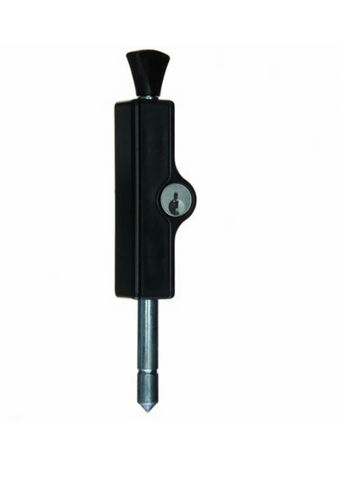 PATIO BOLT LOCK - BLACK - 4 CYLINDER - WHITCO - Pk1