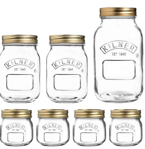 PRESERVING KIT - KILNER 7  PIECE JAR SET