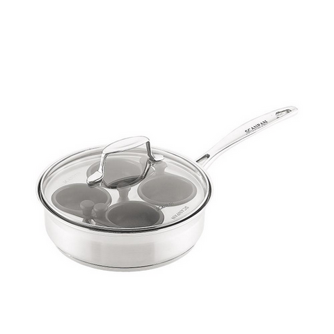 EGG POACHER  - 4 EGG NON STICK CUPS - SCANPAN IMPACT