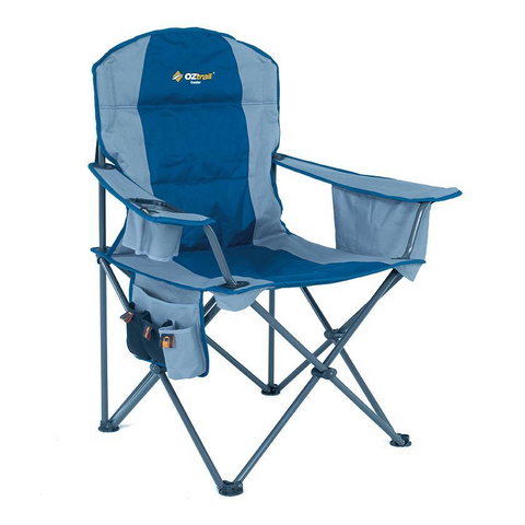 CAMP CHAIR - COOLER ARM CHAIR BLUE - OZTRAIL