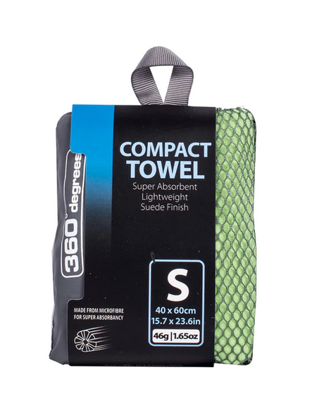 360 Degrees Compact Microfibre Towel Green