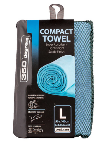 TOWEL - MICROFIBRE TOWEL - COMPACT - LARGE BLUE