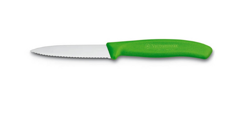 KNIFE - TOMATO 8CM  POINTED - GREEN - VICTORINOX
