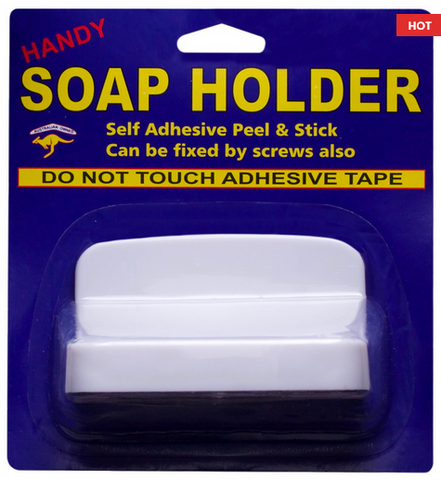 SOAP HOLDER - PLASTIC - ADHESIVE - 50mmx105mm