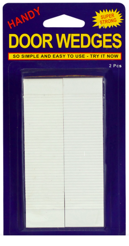 DOOR WEDGE  - SMALL WHITE WEDGES - 115mm - 2 PACK