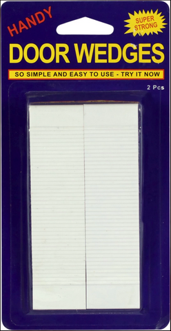 DOOR WEDGE  - LARGE WHITE WEDGES - 150mm - 2 PACK
