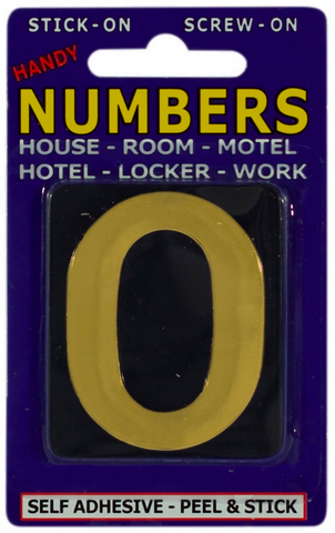 NUMBERS - NO. 0 - ADHESIVE