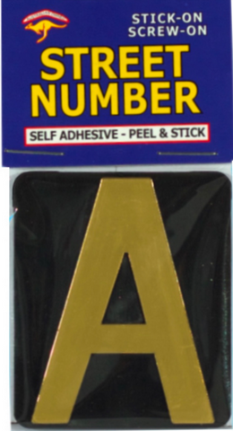 LETTER  - NO. A - ADHESIVE