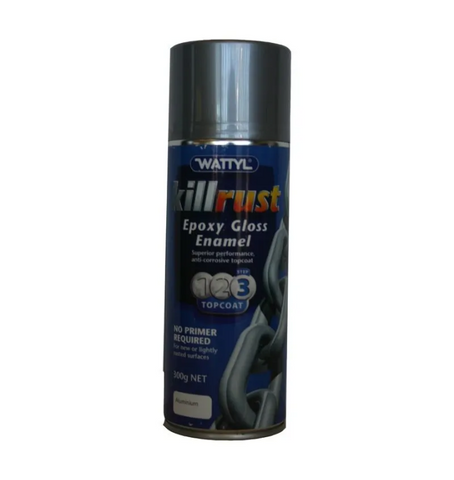 KILLRUST - ALUMINIUM EPOXY GLOSS ENAMEL  - 300gms - WATTYL