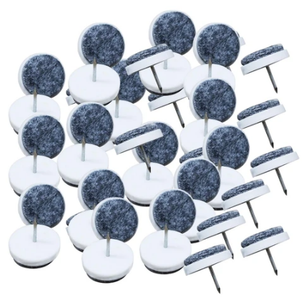 FELT PADS NAIL ON  - 24 PIECE