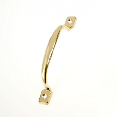 DOOR PULL / DRAWER HANDLE -150MM - BRASS PLATED - ROMAK