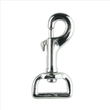 SNAP HOOK -  SWIVEL - SQUARE EYE - 25mm -  NP