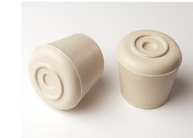CHAIR TIPS - EXTERNAL ROUND RUBBER - WHITE - 32mm - 4 PACK