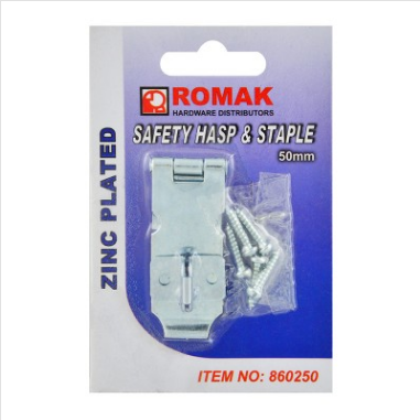 HASP & STAPLE - SAFETY - 55mm - ZP
