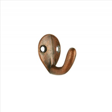 HOOK - WARDROBE HOOK - SINGLE - FLORENTINE BRONZE - 35mm - 2 PACK