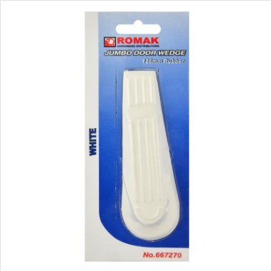 DOOR WEDGE  - RUBBER JUMBO WEDGE - 30mm HIGH - BLACK