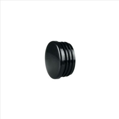 CHAIR TIPS - INTERNAL ROUND PLASTIC - BLACK - 35mm - 4 PACK