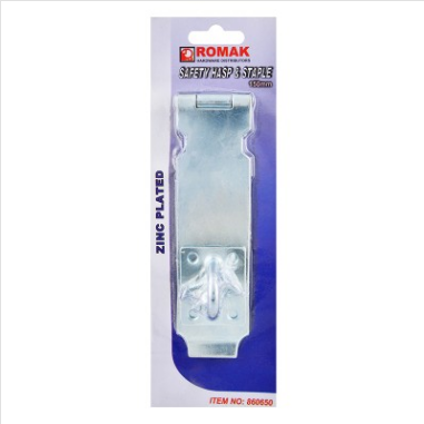 HASP & STAPLE - SAFETY - 150mm - ZP