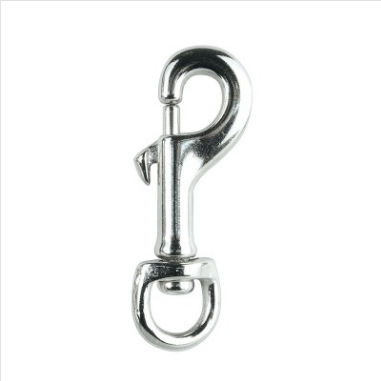 SNAP HOOK -  SWIVEL - ROUND EYE - 12mm -  NP