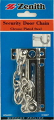 SECURITY DOOR CHAIN NICKEL PLATED