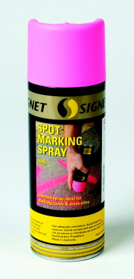 SPOT MARKING SPRAY PAINT FLUORO PINK 350G SIGNET