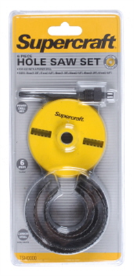 HOLESAW SET - 6 OF - SUPERCRAFT