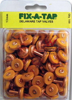 TAP WASHER -  Delaware 13mm - INTERNAL TAP - HOT & COLD