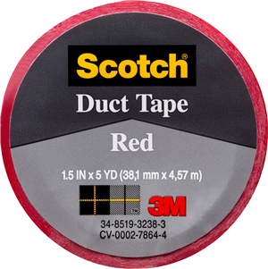 CLOTH/DUCT TAPE - RED -  38.1mm x 4.31m