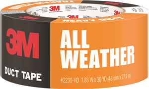 CLOTH/DUCT TAPE - ALL WEATHER -  48mm X 27.4M - 3M