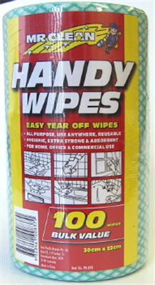 WIPES - HANDY WIPES - ROLL OF 100