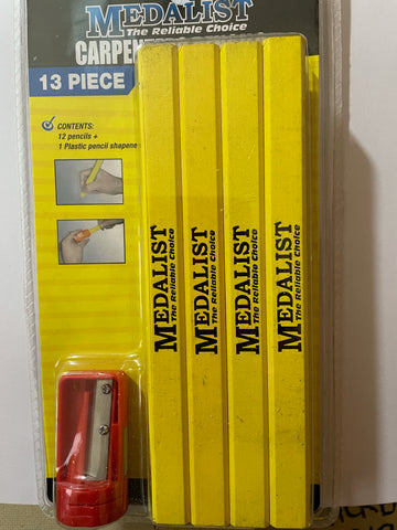 CARPENTERS PENCIL SET - 13 PIECE - MEDALIST