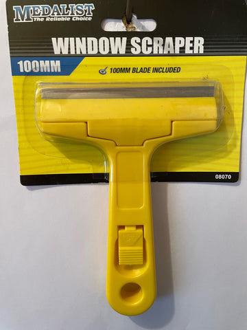 WINDOW SCRAPER - 100mm WIDE - With Blade