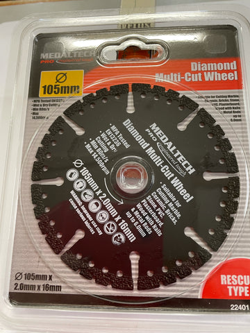 CUTTING WHEEL - DIAMOND MULTI-CUT  - 105x2.0x16 - MULTI MATERIAL