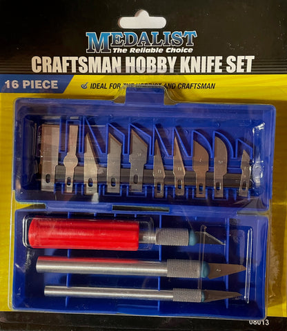 KNIFE SET - CRAFTSMAN HOBBY KNIFE SET - 16 PIECE