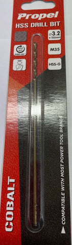 3.2 x 152mm M35 COBALT HSS DRILL BIT